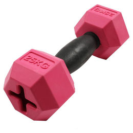 Produktbild von Duvo+ Hundespielzeug For the Gainz Kurzhantel aus Naturkautschuk Größe L Rosa