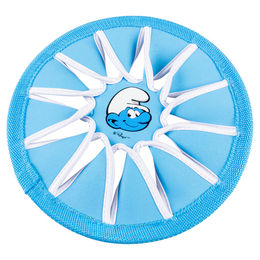 Duvo+ Hundespielzeug Frisbee Die Schlümpfe Blau aus Neopren schwimmfähig 24,5cm – Bild 1 von 2