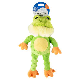 Produktbild von Duvo+ Hundespielzeug Frosch aus grünem Plüsch mit Knisterfunktion 34 x 21 x 8 cm