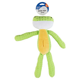 Duvo+ Hundespielzeug Frosch Crackle & Snuffle Plüsch grün/gelb – Bild 1 von 6