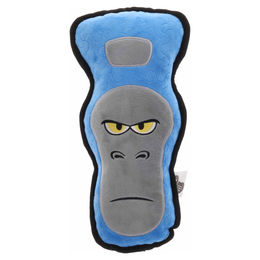Duvo+ Hundespielzeug Gorilla aus Plüsch mit Quietscher Blau Grau 32x15 cm – Bild 1 von 4