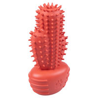 Produktbild von Duvo+ Hundespielzeug Griplay Kaktus Kauspielzeug zur Zahnpflege aus Gummi Rot