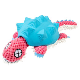 Duvo+ Hundespielzeug Gürteltier aus Plüsch und Latex in Blau/Rosa – Bild 1 von 2