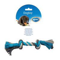 Produktbild von Duvo+ Hundespielzeug Knot aus Baumwolle grau blau bunt