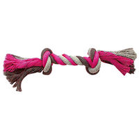 Produktbild von Duvo+ Hundespielzeug Knot aus Baumwolle Grau/Rosa 35 cm