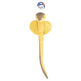 Duvo+ Hundespielzeug Kobra Crackle & Snuffle Plüschspielzeug Gelb/Braun – Bild 1 von 6