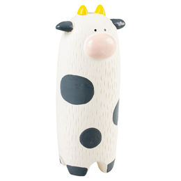 Duvo+ Hundespielzeug Kuh aus Latex mit Quietscher für alle Hunde und Altersstufen in Weiß – Bild 1 von 5