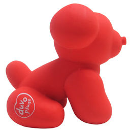 Duvo+ Hundespielzeug Latex Balloon Pug Rot mit Quietscher – Bild 1 von 4