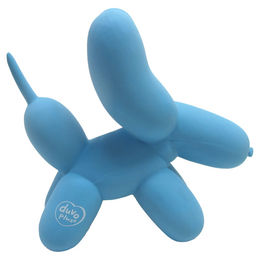 Duvo+ Hundespielzeug Latex Balloon Terrier Blau mit Quietscher – Bild 1 von 5