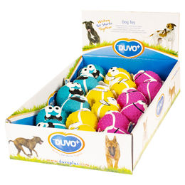 Produktbild von Duvo+ Hundespielzeug Latex Tennisball Smiley Bunt