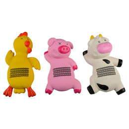 Duvo+ Hundespielzeug Ouch aus Latex mit Quietschfunktion Huhn Schwein Kuh – Bild 1 von 3