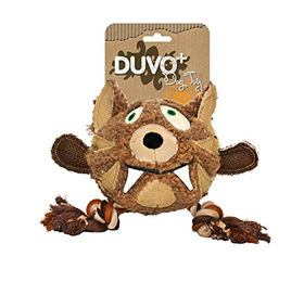 Duvo+ Hundespielzeug Plüsch Tiger mit Seil 25cm robust - 150 g – Bild 1 von 4