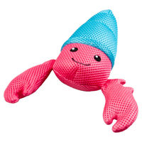 Produktbild von Duvo+ Hundespielzeug Refresh Schwimmender Hummer aus Plüsch für erwachsene Hunde in Rosa und Bunt