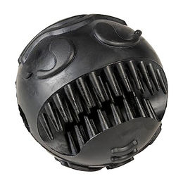 Duvo+ Hundespielzeug Rubber Gesichtsball aus Gummi Schwarz 7 cm – Bild 1 von 4