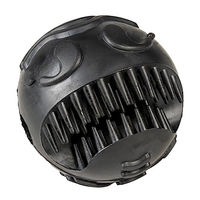 Produktbild von Duvo+ Hundespielzeug Rubber Gesichtsball aus Gummi Schwarz 7 cm