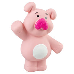 Duvo+ Hundespielzeug Schwein aus Latex in Rosa als Quietschspielzeug für alle Hunde und Altersstufen – Bild 1 von 3