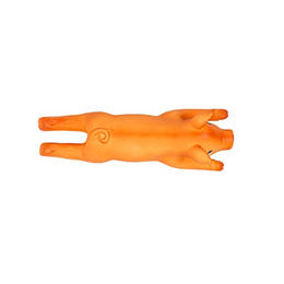 Duvo+ Hundespielzeug Schwein aus Latex mit Quietschfunktion Orange 13 cm – Bild 1 von 3