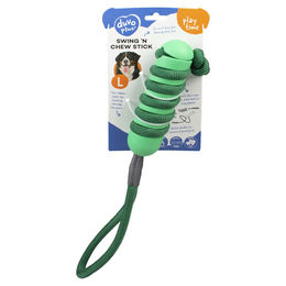 Duvo+ Hundespielzeug Swing n Chew Stick aus Gummi Grün Größe L – Bild 1 von 6
