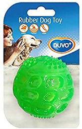 Duvo+ Hundespielzeug TPR Ball Squeaky Grün 5,5 cm schwimmend zur Zahnreinigung - 60 g – Bild 1 von 5