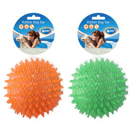 Duvo+ Hundespielzeug TPR Igel Ball in Orange und Grün 12 cm – Bild 1 von 3