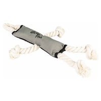 Produktbild von Duvo+ Hundespielzeug Trail Oxford Mr. Knot Wurfspielzeug Grau mit Quietscher für erwachsene Hunde