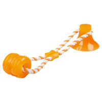 Produktbild von Duvo+ Hundespielzeug Tug n Chew Orange aus Gummi mit Saugnapf