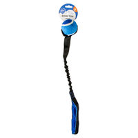 Produktbild von Duvo+ Hundespielzeug Tug n play Ball aus Plüsch Blau 55 x 8 x 6,35cm