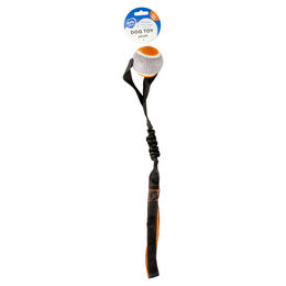 Produktbild von Duvo+ Hundespielzeug Tug n play Ball aus Plüsch orange grau 55 x 8 x 6,35cm