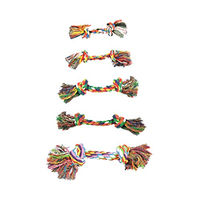Produktbild von Duvo+ Hundespielzeug Tug Seil aus Baumwolle mit Knoten in Bunt, 26 cm - 26 cm
