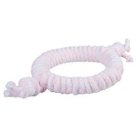 Produktbild von Duvo+ Hundespielzeug Welpe Seilring aus Stoff rosa/weiß zur Zahnpflege