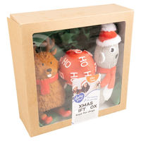 Produktbild von Duvo+ Hundespielzeug Xmas Geschenkbox mit buntem Plüschspielzeug für Hunde