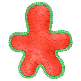 Produktbild von Duvo+ Hundespielzeug Xmas Lebkuchenmann Quietschspielzeug aus Gummi grün/rot