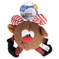 Produktbild von Duvo+ Hundespielzeug Xmas Plüsch Rentier Ball braun