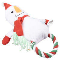 Produktbild von Duvo+ Hundespielzeug Xmas Plüsch Schneemann mit Schlaufe weiß