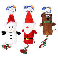 Produktbild von Duvo+ Hundespielzeug Xmas Plüsch Weihnachtsfreunde mit Seil