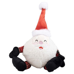 Duvo+ Hundespielzeug Xmas Plüsch Weihnachtsmann Ball weiß – Bild 1 von 1
