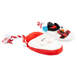 Duvo+ Hundespielzeug Xmas Slipper aus Plüsch mit Quietscher – Bild 1 von 7