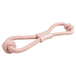 Produktbild von Duvo+ Hundespielzeug Zugring mit Knoten und Gummi in Rosa