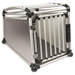 Duvo+ Hundetransportbox aus Aluminium für das Auto in Silber/Grau 63 x 88 x 67 cm – Bild 1 von 3