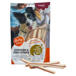 Duvo+ Hundetrockenfleisch Streifen Huhn und Fisch getreidefrei mit hohem Fleischanteil 80 g - 80 g – Bild 1 von 3