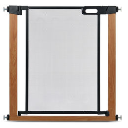 Duvo+ Hundetürgitter mit 2 Verlängerungen schwarz-braun 75-110 cm – Bild 1 von 5