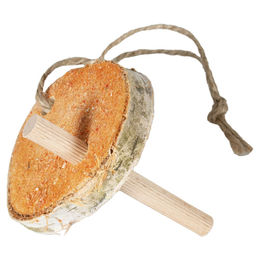 Duvo+ Intelligenzspielzeug Birkenstamm Vogelsnack aus Holz ohne tierisches Protein 40 g - 40 g – Bild 1 von 2