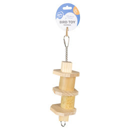 Produktbild von Duvo+ Intelligenzspielzeug Brainy Bambus Vogelspielzeug für Papageien in Beige Größe S