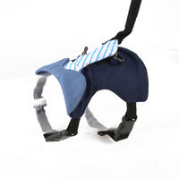 Produktbild von Duvo+ Kaninchengeschirr Smoking Blau Schwarz mit Leine