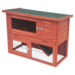 Duvo+ Kaninchenstall Woodland Bonnie Classic aus Holz in Braun 95x45x70 cm – Bild 1 von 6