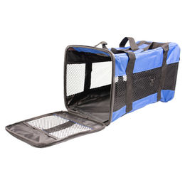 Produktbild von Duvo+ Katzen-Tragetasche aus wasserabweisendem Nylon in Blau/Schwarz