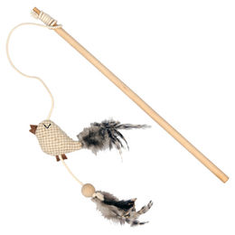 Produktbild von Duvo+ Katzenangel Nature aus Naturmaterialien mit Jute und Federn