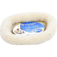 Produktbild von DUVO+ Katzenbett Oval aus Schaffell in Braun