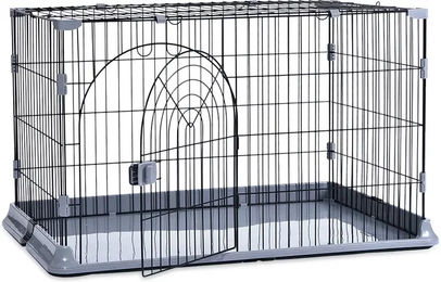 Duvo+ Katzengehege schwarz für Katzen aller Altersstufen – Bild 1 von 2