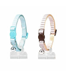 Produktbild von Duvo+ Katzenhalsband Beach aus Nylon Blau/Beige 20-30 cm mit Sicherheitsvorrichtung